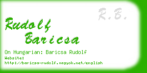 rudolf baricsa business card